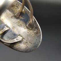 サンダーバード シルエット 彫刻 オーバル 925 シルバー ヴィンテージ リング 銀 指輪 存在感 大ぶり ユニセックス R13-F_画像6