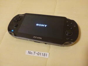 T-01181 / SONY / PlayStation VITA / PCH-1100 / 本体のみ / ゲームの読み込み起動〇 / レターパックプラス / ジャンク扱い