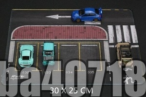 厳選●（30x25CM）1/64スケール 大きなロードシーンの形をした駐車マットディスプレイシミュレーション