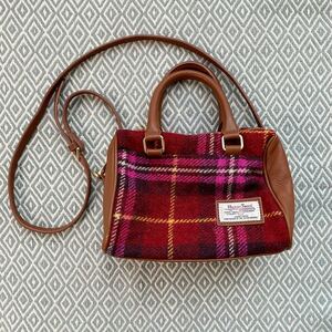 HARRIS TWEED ハリスツイードAfternoon Teaアフタヌーンティー 2way ミニボストンバッグ ショルダーバッグ ハンドバッグ チェック柄