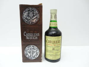 酒祭 洋酒祭 チェッカーズ デラックス CHEQUERS ウイスキー 特級 スコットランド 760ml 43度 未開栓 保管品