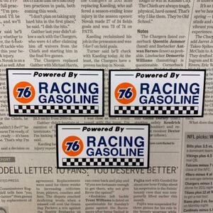 76 RACING GASOLINE 76 ユノカル ステッカー 3枚セット /シール ビニール アメリカン雑貨 防水 車 バイク アクセサリー USA　ロゴマーク