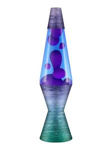 [2496] ラバライト Lava Light Lamp / Purple Wax Blue liquid CERAMIC GLAZE DECAL ON BASE AND CAP/ラバランプ ガレージ アメリカン雑貨