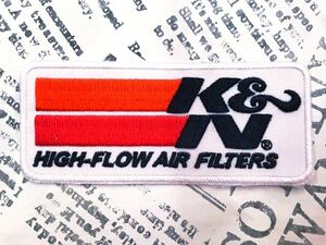 ワッペン / K&N HIGH-FLOW AIR FILTERS #423 刺繍 ハンドメイド アメリカン雑貨 手芸 裁縫 飾り 素材 かざり オシャレ ししゅう アイロン