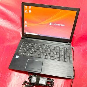 中古 東芝 Dynabook B65/DN Core i5-8250U SSD256GB メモリ8GB 15インチHD DVD-R Win10 無線Lan Webカメラ SK2402-13