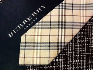 ☆状態並N☆6784■バーバリー【定番チェック】【最高級PRORSUM プローサム】【BURBERRY】ネクタイ