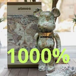 BE@RBRICK atmos AGED MAP 1000％ ベアブリック アトモス エイジドマップ