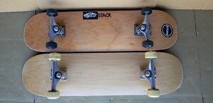 スケートボード／INDEPENDENT TRUCK Casey Foley ウィール ブランクデッキ＋DUB STACK ベアリングABEC-5 中古品 わりとキレイなスケボー2点