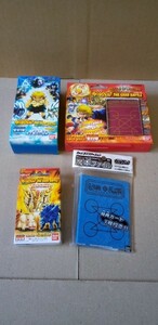 金色のガッシュベル ザ・カードバトル バトルオブライトニング 真紅の誓い 魔本 ブースターLEVEL10／ZATCH BELL CARD GAME／未使用品4点SET