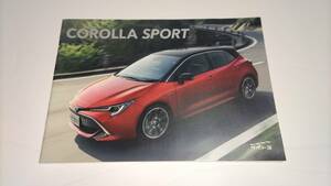 TOYOTA COROLLA SPORT カタログ 2019年9月 カローラスポーツ