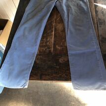 1000円スタート70 s Levi's 513 リーバイス コーデュロイパンツ ブルー　ダロンジッパー42 _画像3