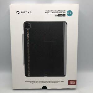 【美品】PITAKA iPad Pro 12.9インチ ケース MagEZ Case2 バックカバー/Y15415-X2