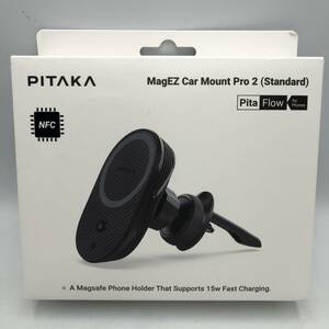 【通電確認済】PITAKA ワイヤレス充電器 車載スマホホルダー MagEZ Car Mount Pro 2 /Y15701-X2
