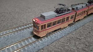 トミーテック 鉄道コレクション 広島電鉄3000形3002号 パンタグラフ交換、 動力化、ライト点灯加工品