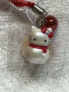 Hello　Kitty ☆冬季限定　雪だるまキティ　ツイスト根付け　2002年