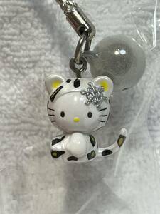 ☆HELLO　KITTY☆ユキヒョウ　キティ☆ポンポン根付け　