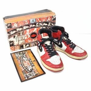 NIKE (ナイキ) AIR JORDAN 1 HIGH (1994) “Chicago” / エアジョーダン1 ハイ シカゴ 130207-101 箱付き 観賞用 28cm / S00630