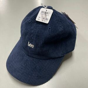 lee コーデュロイ キャップ 帽子 CAP 未使用 リー ネイビー 紺色 