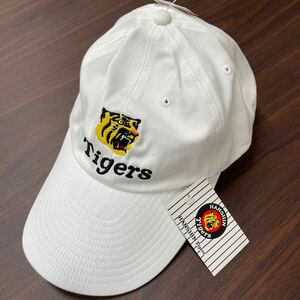 阪神タイガース キャップ 帽子 CAP 優勝 白 ホワイト 未使用 刺繍 ロゴ 虎 トラ Tigers