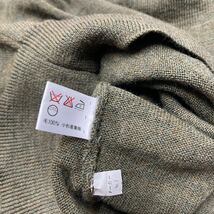 Felix Buhler フェリックスビューラー セーター ウール WOOL 100% Mサイズ メンズ 未使用 訳あり カーキ khaki 小杉産業 コスギ Vネック 毛_画像10