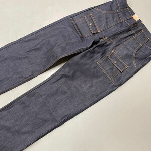 リーバイス 70676-0001 ブッシュパンツ 綿100% 未使用 日本製 MADE IN JAPAN ブッシュデニム LEVIS 32インチ メンズ リジット 生デニム