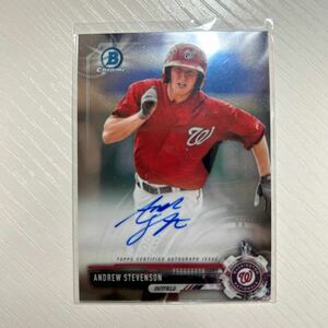 2017 Bowman Chrome Andrew Stevenson auto アンドリュー・スティーブンソン　日本ハム