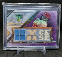 topps triple threads bryce harper ブライス ハーパーgame used memorabilia 27シリ_画像1