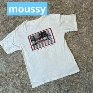 moussy フリーサイズTシャツ　マウジープリントTシャツ