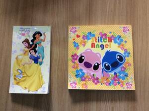 Disney ディズニー Stitch Angel スティッチ エンジェル メモ用紙　& Once upon a fairy tale メモ用紙