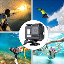 GoPro ゴープロ 8 用 アクセサリー 防水 ハウジング ケース ブラック アクションカメラ ウェアラブルカメラ マルチ 黒 保護 防塵_画像9