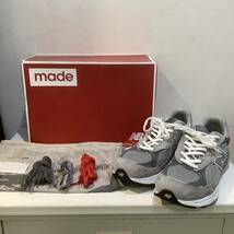 NEW BALANCE ニューバランスM990VS3 VERSION 3 MADE IN U.S.A. width D GRAY グレー スニーカー 40周年 サイズ27.5cm 651003_画像1