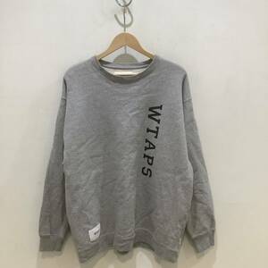 WTAPS ダブルタップス 231ATDT-CSM02 sweat スウェット gray グレー サイズ02 651537