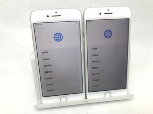 ジャンク【docomo】Apple iPhone8 MQ792J/A A1906 2台セット シルバー 64GB iOS16.7.2 初期化済 SIMロック解除済 バッテリー86％/90％