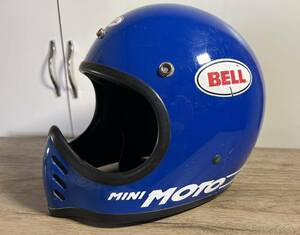 ヴィンテージ当時モノ！BELL MINI MOTO ベル ミニモトブルー　57~58cm Mサイズ内装改修済500-TX Bucoなど好きな方に！