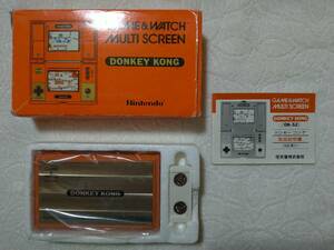 【美品】任天堂ゲームウォッチ　ドンキーコング　箱説付★Nintendo GAME&WATCH DONKEY KONG DK-52