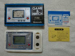 【本体美品】任天堂ゲームウォッチ　ファイア　箱説付★Nintendo GAME&WATCH FIRE　RC-04