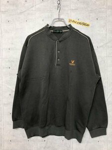 Lyle&Scott ライルアンドスコット メンズ ヘンリーネック トレーナー 裏起毛 グレー