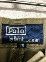 Polo by Ralph Lauren ラルフローレン メンズ タック入り ワークパンツ 78 カーキ 綿_画像2