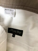 MEN'S BIGI メンズビギ 日本製 ストライプ ブーツカット カーゴパンツ 04 茶 綿他_画像3