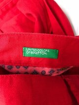 UNITED COLORS OF BENETTON ベネトン メンズ ボタンフライ カラーデニムジーンズパンツ 31 赤 綿_画像4