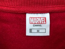 GU ジーユー × MARVEL マーベル メンズ 80YEARS 裏起毛 スウェットトレーナー M 赤 綿ポリエステル_画像2