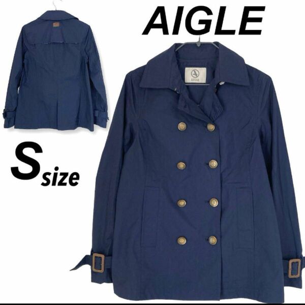 AIGLE エーグル レディース ジャケットS ナイロン8604-33403 ネイビー系