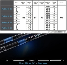 新製品　三菱 テンセイ プロ　ブルー 1K　60 シリーズ（ R / S / X / TX )　1本～　税込_画像2