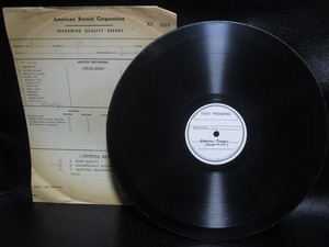 ★☆TEST PRESSING SP盤レコード Humperdinck Evening Prayer 直径：約27.5cm 中古品☆★[5854] 