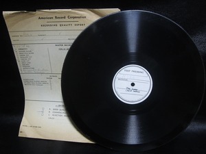 ★☆TEST PRESSING SP盤レコード Saint Saens The Swan 直径：約27.5cm 中古品☆★[5859] 