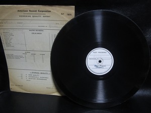 **TEST PRESSING SP record record Massenet Elegie (Melodie) diameter : approximately 27.5cm secondhand goods **[5862]