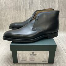 【アウトレット】CROCKETT&JONES◆TETBURY◆ブラック◆サイズ8(26.0cm) 紳士革靴 チャッカブーツ 英国製クロケットビジネスシューズ_画像1