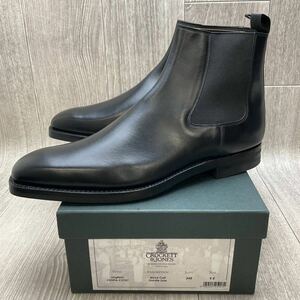 【アウトレット】CROCKETT&JONES◆LINGFIELD◆ブラック◆サイズ9(27.0cm) 紳士革靴 チェルシーブーツ 英国製　クロケット サイドゴアブーツ