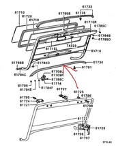 三菱ジープ CJ3B他 ウェザーストリップ フロントガラスパネルゴム ナローボディー（ワイドボディ可）MB CJ3B M38 J3 J3R J52 J54 J58_画像7