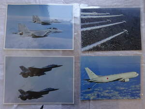 ★☆D-1382 航空自衛隊 戦闘機 飛行機 写真 ポスター 4枚セット☆★